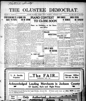 The Olustee Democrat. (Olustee, Okla.), Vol. 3, No. 37, Ed. 1 Thursday, December 30, 1909
