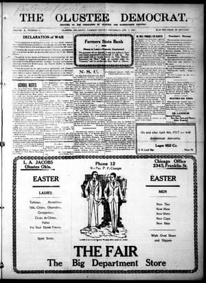 The Olustee Democrat. (Olustee, Okla.), Vol. 10, No. 52, Ed. 1 Thursday, April 5, 1917