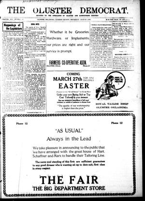 The Olustee Democrat. (Olustee, Okla.), Vol. 14, No. 47, Ed. 1 Thursday, March 3, 1921
