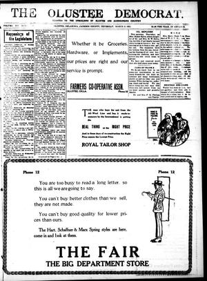 The Olustee Democrat. (Olustee, Okla.), Vol. 14, No. 51, Ed. 1 Thursday, March 31, 1921