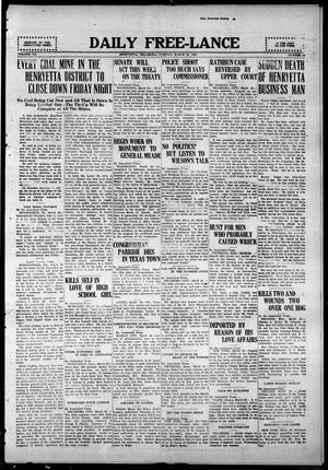 Daily Free-Lance (Henryetta, Okla.), Vol. 7, No. 43, Ed. 1 Tuesday, March 28, 1922