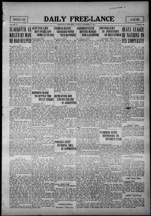 Daily Free-Lance (Henryetta, Okla.), Vol. 6, No. 260, Ed. 1 Sunday, December 11, 1921