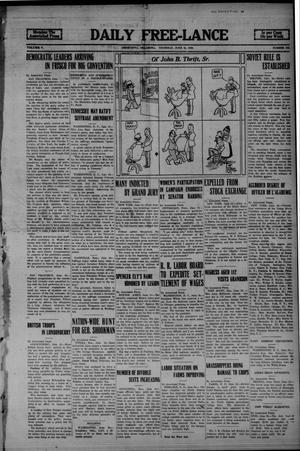 Daily Free-Lance (Henryetta, Okla.), Vol. 5, No. 120, Ed. 1 Thursday, June 24, 1920