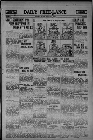 Daily Free-Lance (Henryetta, Okla.), Vol. 5, No. 146, Ed. 1 Monday, July 26, 1920