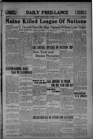 Daily Free-Lance (Henryetta, Okla.), Vol. 5, No. 188, Ed. 1 Tuesday, September 14, 1920