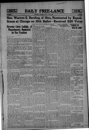 Daily Free-Lance (Henryetta, Okla.), Vol. 5, No. 110, Ed. 1 Sunday, June 13, 1920