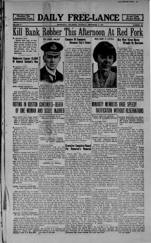 Daily Free-Lance (Henryetta, Okla.), Vol. 4, No. 185, Ed. 1 Thursday, September 11, 1919