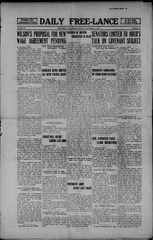 Daily Free-Lance (Henryetta, Okla.), Vol. 4, No. 241, Ed. 1 Sunday, November 16, 1919