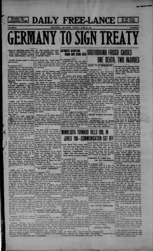 Daily Free-Lance (Henryetta, Okla.), Vol. 4, No. 117, Ed. 1 Monday, June 23, 1919