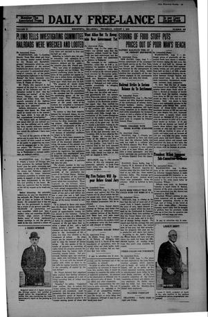 Daily Free-Lance (Henryetta, Okla.), Vol. 4, No. 156, Ed. 1 Thursday, August 7, 1919