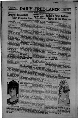 Daily Free-Lance (Henryetta, Okla.), Vol. 4, No. 162, Ed. 1 Thursday, August 14, 1919