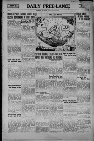Daily Free-Lance (Henryetta, Okla.), Vol. 4, No. 170, Ed. 1 Sunday, August 24, 1919