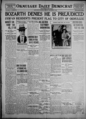 Okmulgee Daily Democrat (Okmulgee, Okla.), Vol. 11, No. 212, Ed. 1 Monday, September 4, 1922