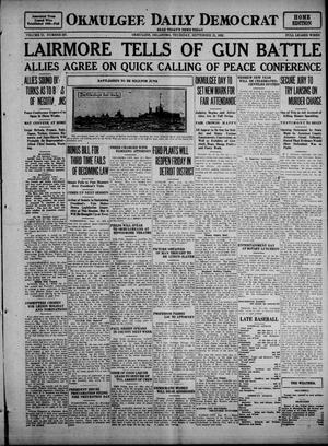 Okmulgee Daily Democrat (Okmulgee, Okla.), Vol. 11, No. 227, Ed. 1 Thursday, September 21, 1922