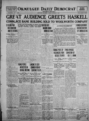 Okmulgee Daily Democrat (Okmulgee, Okla.), Vol. 11, No. 246, Ed. 1 Friday, October 13, 1922