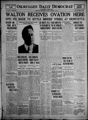 Okmulgee Daily Democrat (Okmulgee, Okla.), Vol. 11, No. 255, Ed. 1 Tuesday, October 24, 1922