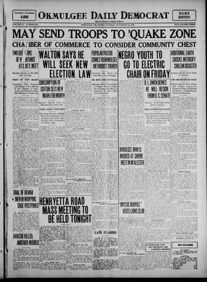 Okmulgee Daily Democrat (Okmulgee, Okla.), Vol. 11, No. 273, Ed. 1 Tuesday, November 14, 1922