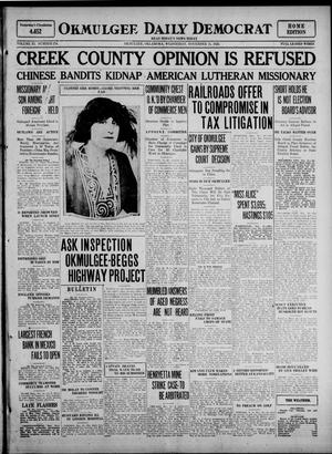 Okmulgee Daily Democrat (Okmulgee, Okla.), Vol. 11, No. 274, Ed. 1 Wednesday, November 15, 1922
