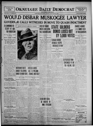 Okmulgee Daily Democrat (Okmulgee, Okla.), Vol. 11, No. 283, Ed. 1 Sunday, November 26, 1922