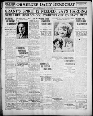 Okmulgee Daily Democrat (Okmulgee, Okla.), Vol. 11, No. 101, Ed. 1 Thursday, April 27, 1922