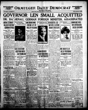 Okmulgee Daily Democrat (Okmulgee, Okla.), Vol. 11, No. 151, Ed. 1 Sunday, June 25, 1922