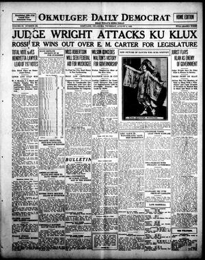 Okmulgee Daily Democrat (Okmulgee, Okla.), Vol. 11, No. 185, Ed. 1 Thursday, August 3, 1922