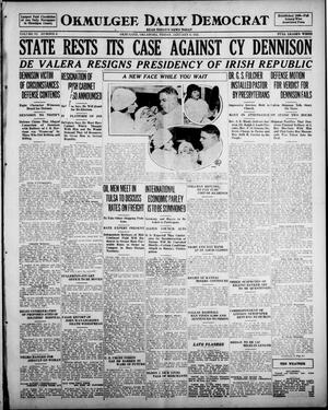 Okmulgee Daily Democrat (Okmulgee, Okla.), Vol. 11, No. 6, Ed. 1 Friday, January 6, 1922