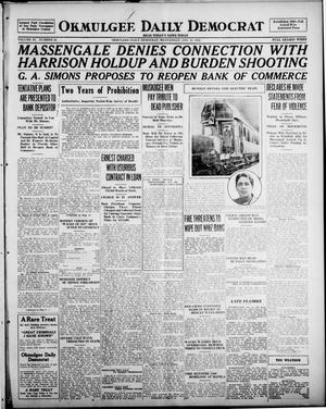 Okmulgee Daily Democrat (Okmulgee, Okla.), Vol. 11, No. 16, Ed. 1 Wednesday, January 18, 1922