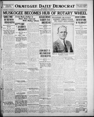 Okmulgee Daily Democrat (Okmulgee, Okla.), Vol. 11, No. 77, Ed. 1 Thursday, March 30, 1922