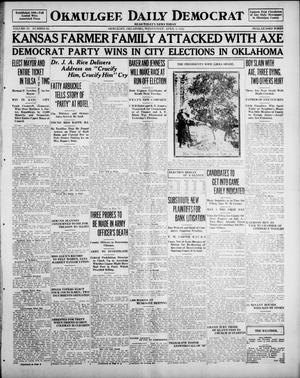 Okmulgee Daily Democrat (Okmulgee, Okla.), Vol. 11, No. 82, Ed. 1 Wednesday, April 5, 1922