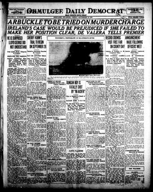 Okmulgee Daily Democrat (Okmulgee, Okla.), Vol. 10, No. 222, Ed. 1 Friday, September 16, 1921