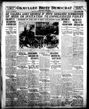 Primary view of object titled 'Okmulgee Daily Democrat (Okmulgee, Okla.), Vol. 10, No. 224, Ed. 1 Monday, September 19, 1921'.