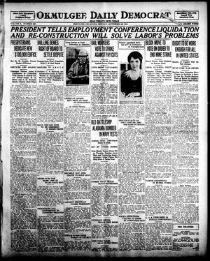 Okmulgee Daily Democrat (Okmulgee, Okla.), Vol. 10, No. 230, Ed. 1 Monday, September 26, 1921