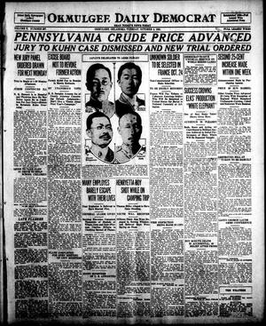 Okmulgee Daily Democrat (Okmulgee, Okla.), Vol. 10, No. 237, Ed. 1 Tuesday, October 4, 1921