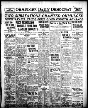 Okmulgee Daily Democrat (Okmulgee, Okla.), Vol. 10, No. 251, Ed. 1 Thursday, October 20, 1921