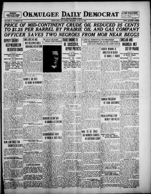 Primary view of object titled 'Okmulgee Daily Democrat (Okmulgee, Okla.), Vol. 10, No. 140, Ed. 1 Monday, June 13, 1921'.