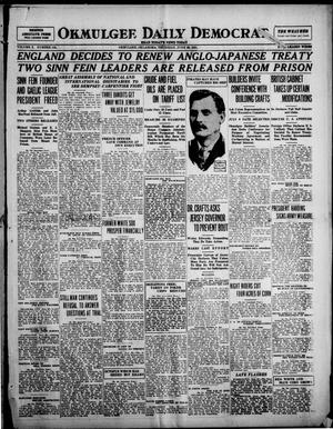 Okmulgee Daily Democrat (Okmulgee, Okla.), Vol. 10, No. 155, Ed. 1 Thursday, June 30, 1921