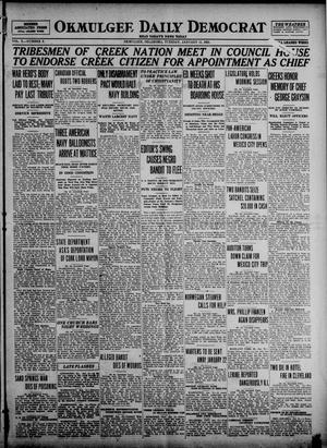 Okmulgee Daily Democrat (Okmulgee, Okla.), Vol. 10, No. 9, Ed. 1 Tuesday, January 11, 1921