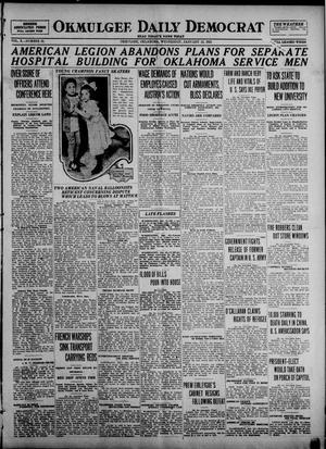 Okmulgee Daily Democrat (Okmulgee, Okla.), Vol. 10, No. 10, Ed. 1 Wednesday, January 12, 1921
