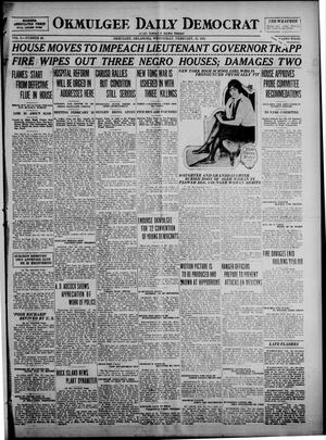 Okmulgee Daily Democrat (Okmulgee, Okla.), Vol. 10, No. 40, Ed. 1 Wednesday, February 16, 1921