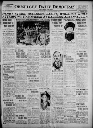 Okmulgee Daily Democrat (Okmulgee, Okla.), Vol. 10, No. 45, Ed. 1 Tuesday, February 22, 1921