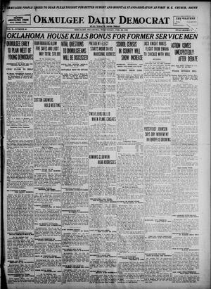 Okmulgee Daily Democrat (Okmulgee, Okla.), Vol. 10, No. 46, Ed. 1 Wednesday, February 23, 1921