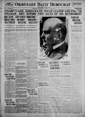 Okmulgee Daily Democrat (Okmulgee, Okla.), Vol. 10, No. 52, Ed. 1 Wednesday, March 2, 1921
