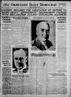 Okmulgee Daily Democrat (Okmulgee, Okla.), Vol. 10, No. 54, Ed. 1 Friday, March 4, 1921