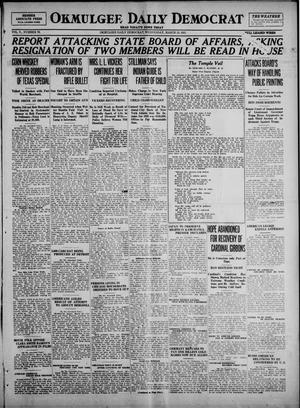 Okmulgee Daily Democrat (Okmulgee, Okla.), Vol. 10, No. 70, Ed. 1 Wednesday, March 23, 1921