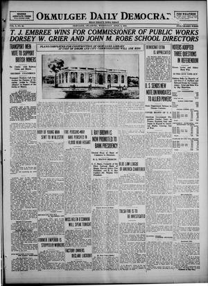 Okmulgee Daily Democrat (Okmulgee, Okla.), Vol. 10, No. 82, Ed. 1 Wednesday, April 6, 1921