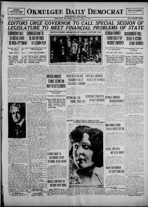 Okmulgee Daily Democrat (Okmulgee, Okla.), Vol. 10, No. 85, Ed. 1 Sunday, April 10, 1921
