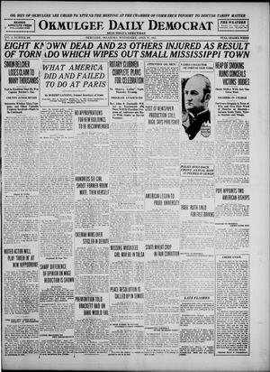 Okmulgee Daily Democrat (Okmulgee, Okla.), Vol. 10, No. 100, Ed. 1 Wednesday, April 27, 1921