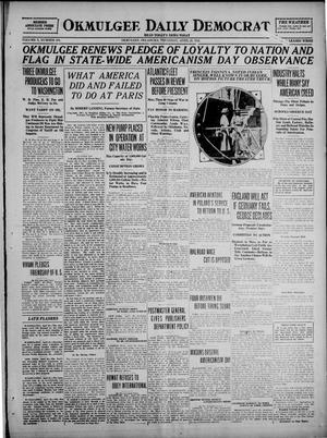 Okmulgee Daily Democrat (Okmulgee, Okla.), Vol. 10, No. 101, Ed. 1 Thursday, April 28, 1921