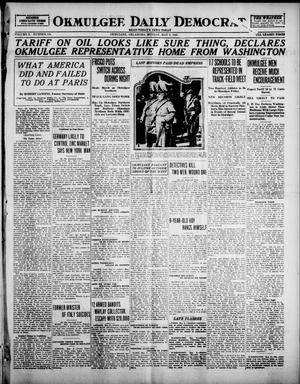 Okmulgee Daily Democrat (Okmulgee, Okla.), Vol. 10, No. 110, Ed. 1 Monday, May 9, 1921